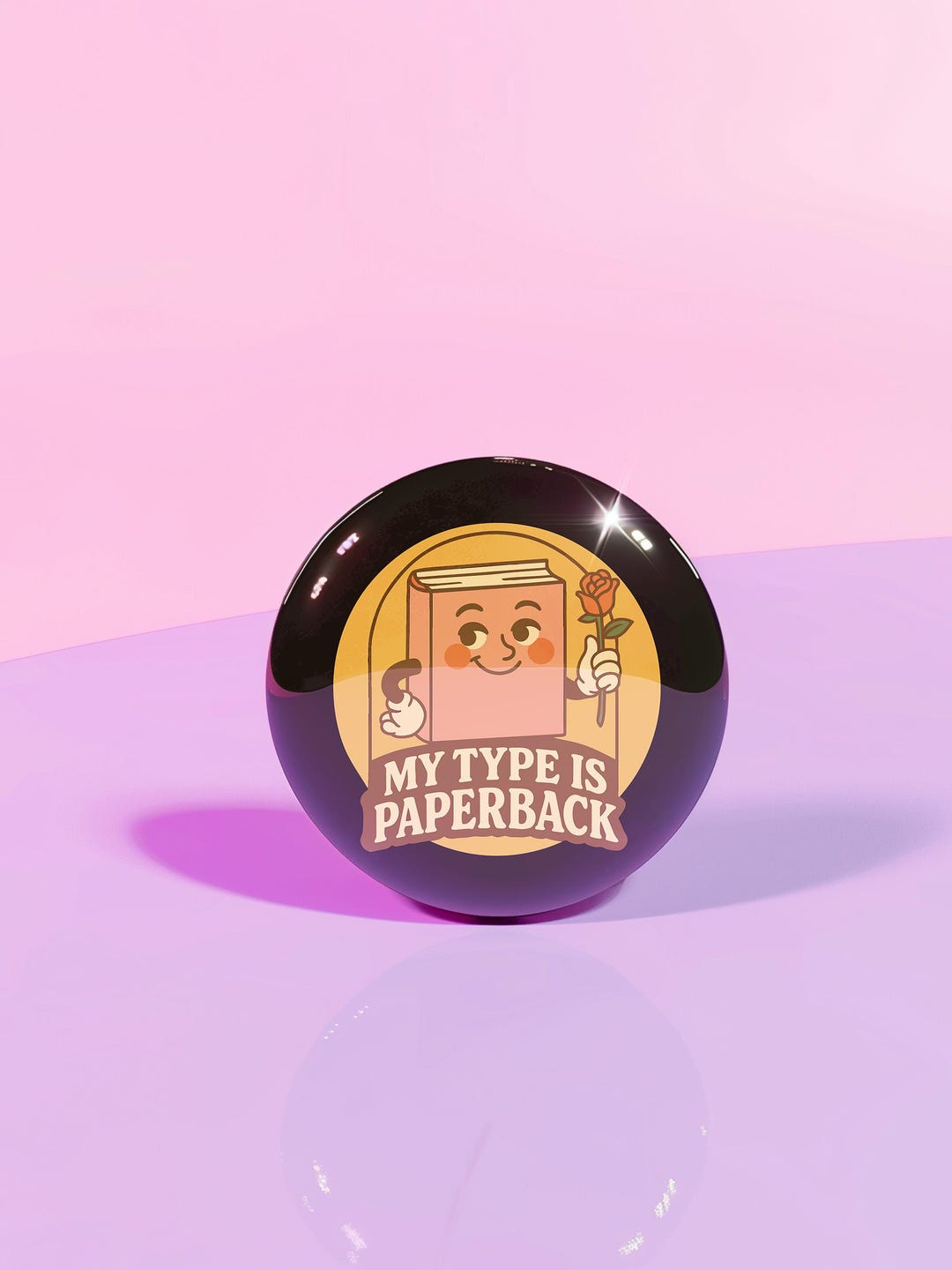 Retro Reader Pinback Button for Book Lovers - Literary Quote Booktok ...