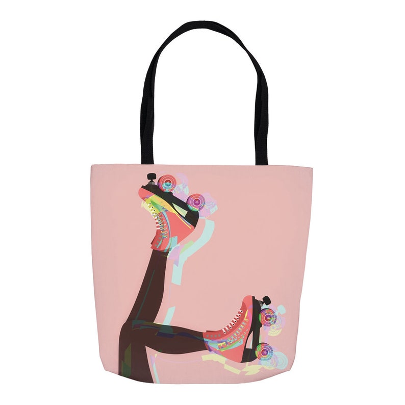 Roller Skate Jumbo 18x18 Canvas Tote Bag Skating Accessories Etsy
