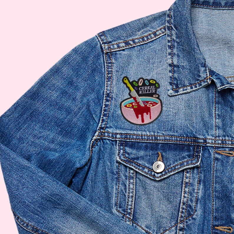 Metallic Cereal Killer Ironon Patch for Jackets Large Serial Etsy
