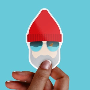 Steve Zissou Vinyl Sticker: The Life Aquatic, Wes Anderson Film