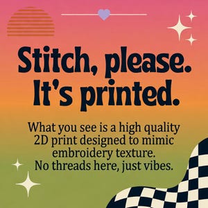 Stitch, please. It's printed.