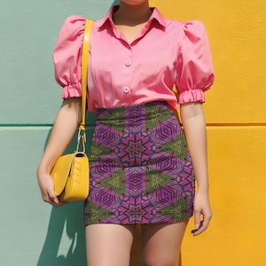 Psychedelic Mini Skirt for Women Trippy Print Festival Skirt Colorful Boho Club Skirt for Raves Funky Clothes Y2K Aesthetic Fashion