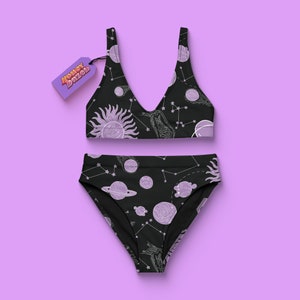 Cosmic Crush Constellation High Waisted Recycled Boho Bikini