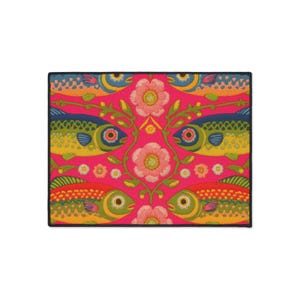 Sardine Doormat Outdoor, Pink Fish Maximalist Rug, Maximalist Fun Kitchen Mat for Dopamine Home image 7