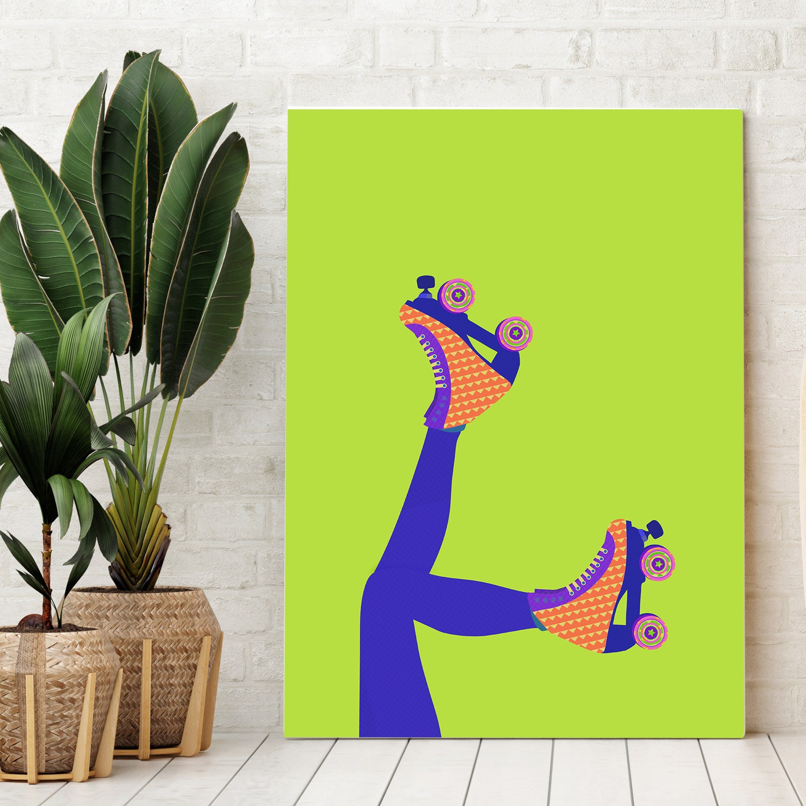 Roller Skate Art Roller Skating Gifts Roller Derby Gifts Etsy