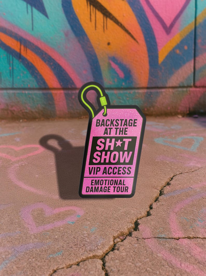 Funny Backstage Sh*t Show Meme Sticker for Laptops, Water Bottles ...