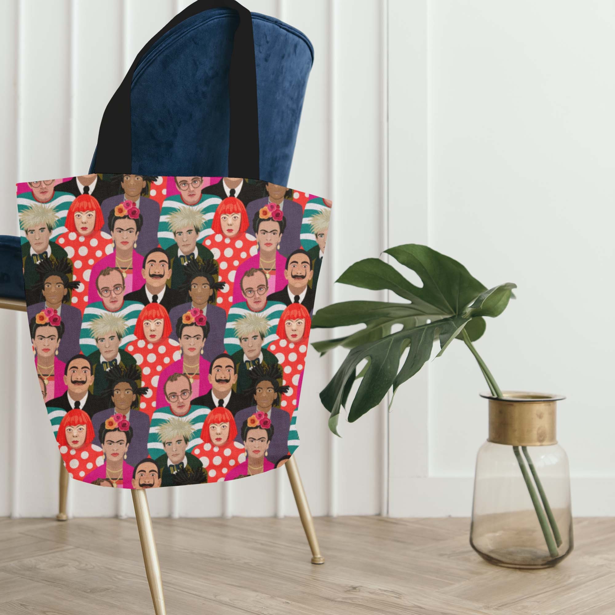 Artist Canvas Tote Bag, Frida Khalo Gifts, Artist Gifts for