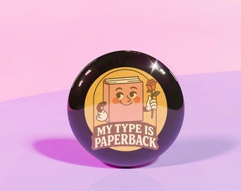 Retro Reader Button für Buchliebhaber - Zitat Booktok Merch