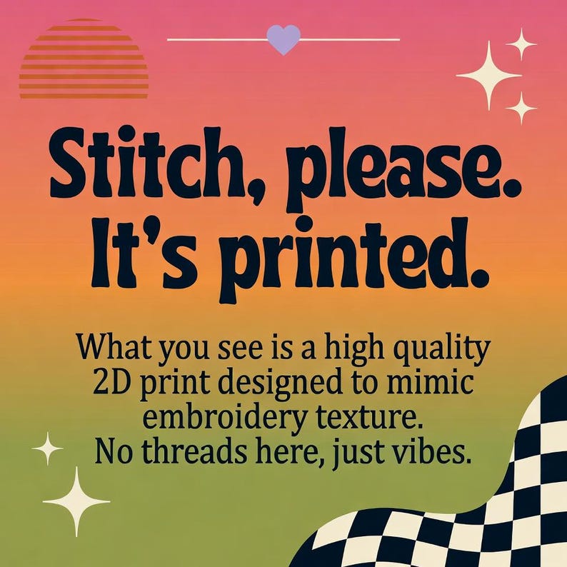Stitch, please. It's printed.