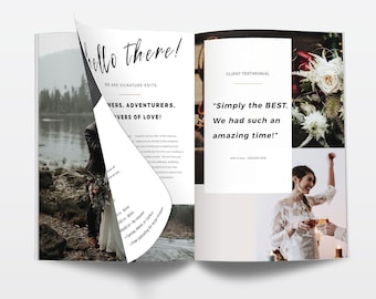 Wedding Photography Welcome Guide Template: Studio Magazine (PSD)