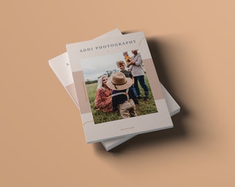 Family Photography Client Guide Template: Welcome Booklet (PDF or Print)