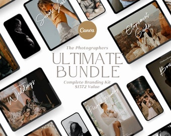 CLASSIC Complete Photography Business Bundle! 1372 DOLLAR VALUE, Brand Kit Complete Set For Photographers, Portrait Studios