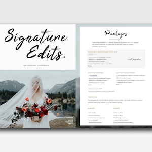 Price List Template V3, Wedding Photography Pricing Guide, Wedding Pricing Template, Photographer Pricing Guide, Wedding Price List PSD