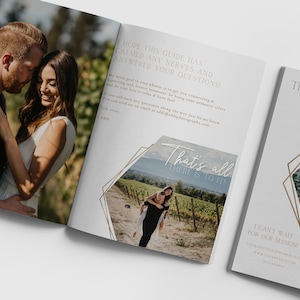 Canva Engagement Style Guide Photography Pricing Template, Brand Guides, Photographer Marketing Template, PDF Magazine Guidebook