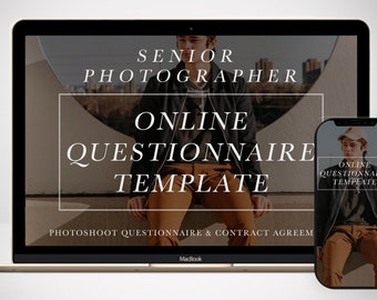 Senior Portrait Photography Questionnaire Template: Online Client Form (PDF Guide)
