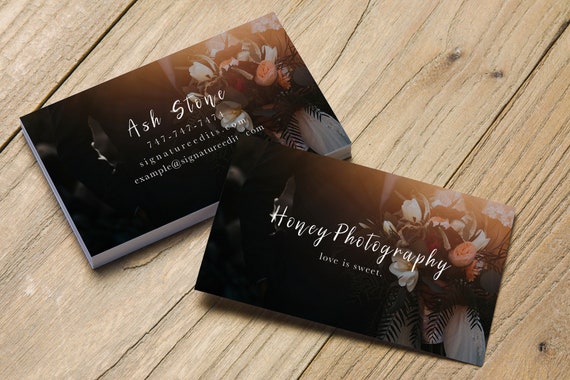 Premade Business Card Template, Name Card Template, Photography name card,  model name card, customise business template