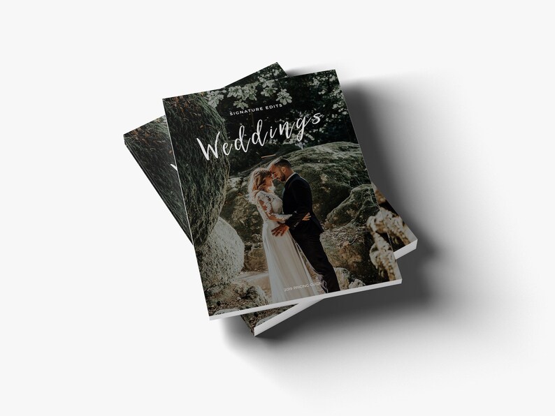 Plantilla de guía de precios para fotógrafos de bodas: Folleto moderno (Photoshop) imagen 2