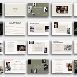 Birth Photographer Welcome Guide: Newborn Photography Brochure (PSD)