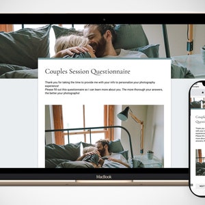 Couples Questionnaire Template! Engagement Session, Portrait Photography, Weddings, Anniversary, Photoshoot Schedule, Timeline Template
