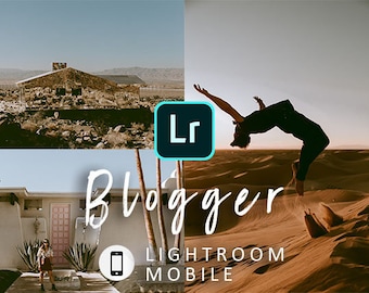 Lightroom Mobile Blogger Presets | Blogger Photo Preset Pack for Travel, Fashion, Lifestyle, Products, Food, Modern Photography & Instagram