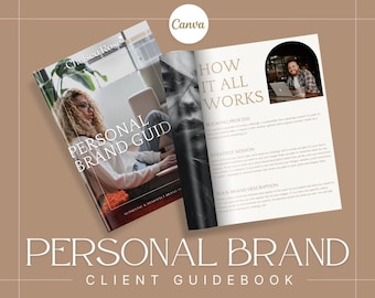 Boho Personal Branding Photography Client Guide: Canva Template (Digital Magazine)