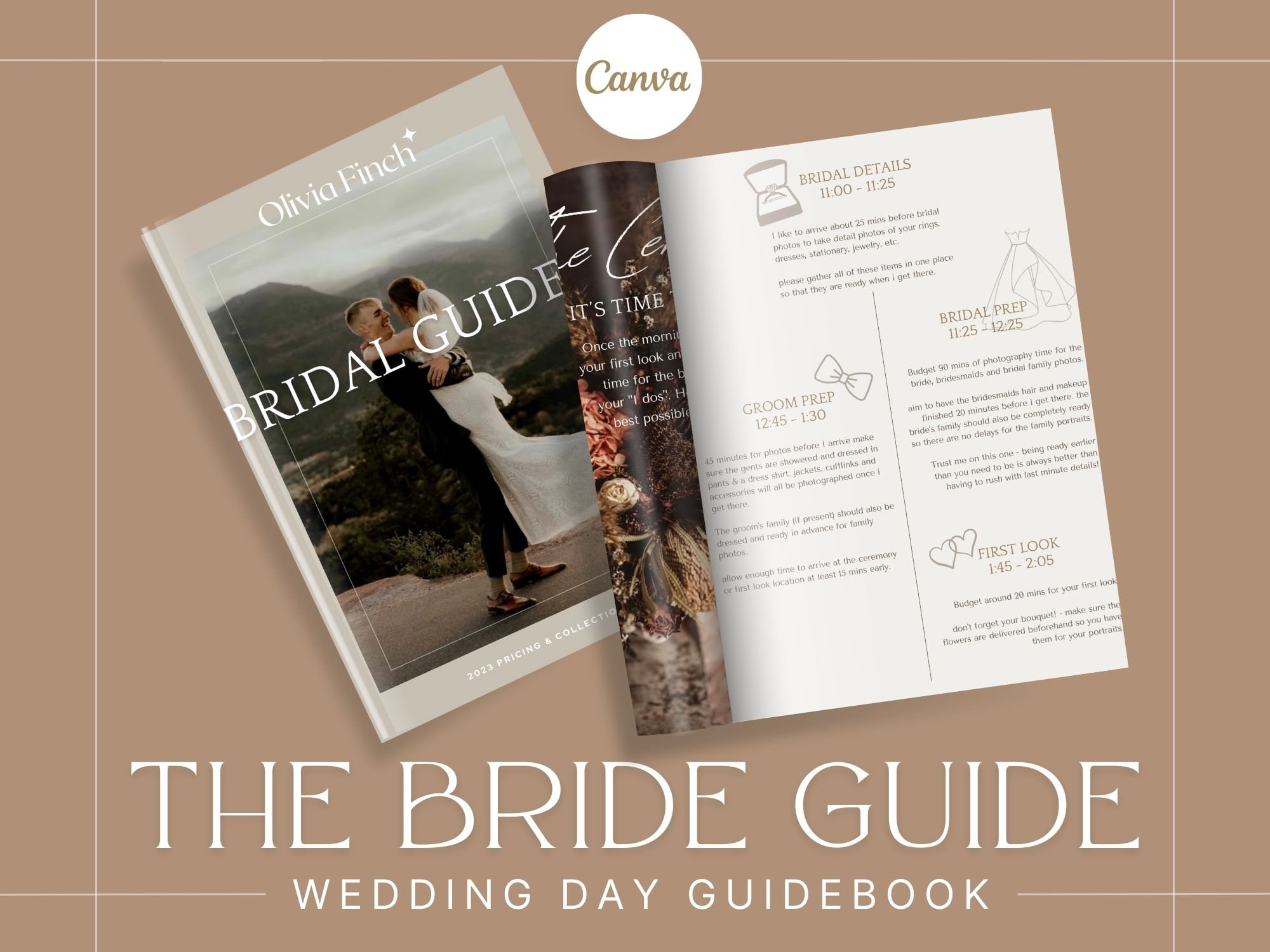 Boho Bride Photography Guide: Client Pricing Template (Canva, PDF)