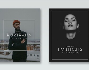 Portrait Photography Welcome Guide Template: Photo Marketing Brochure (Digital Photoshop)