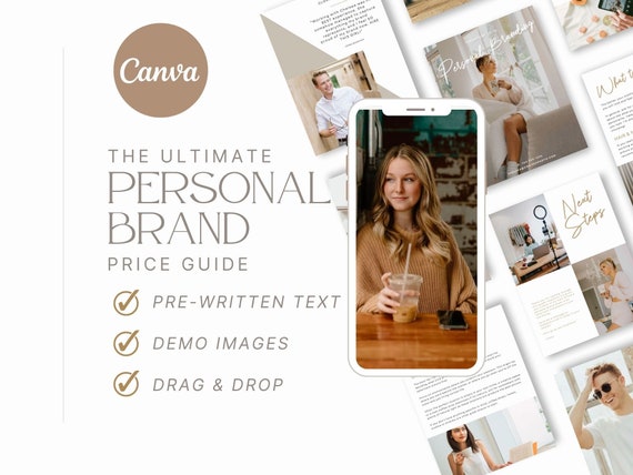 Personal Brand Photography Pricing Guide: Canva Template (Digital Download)