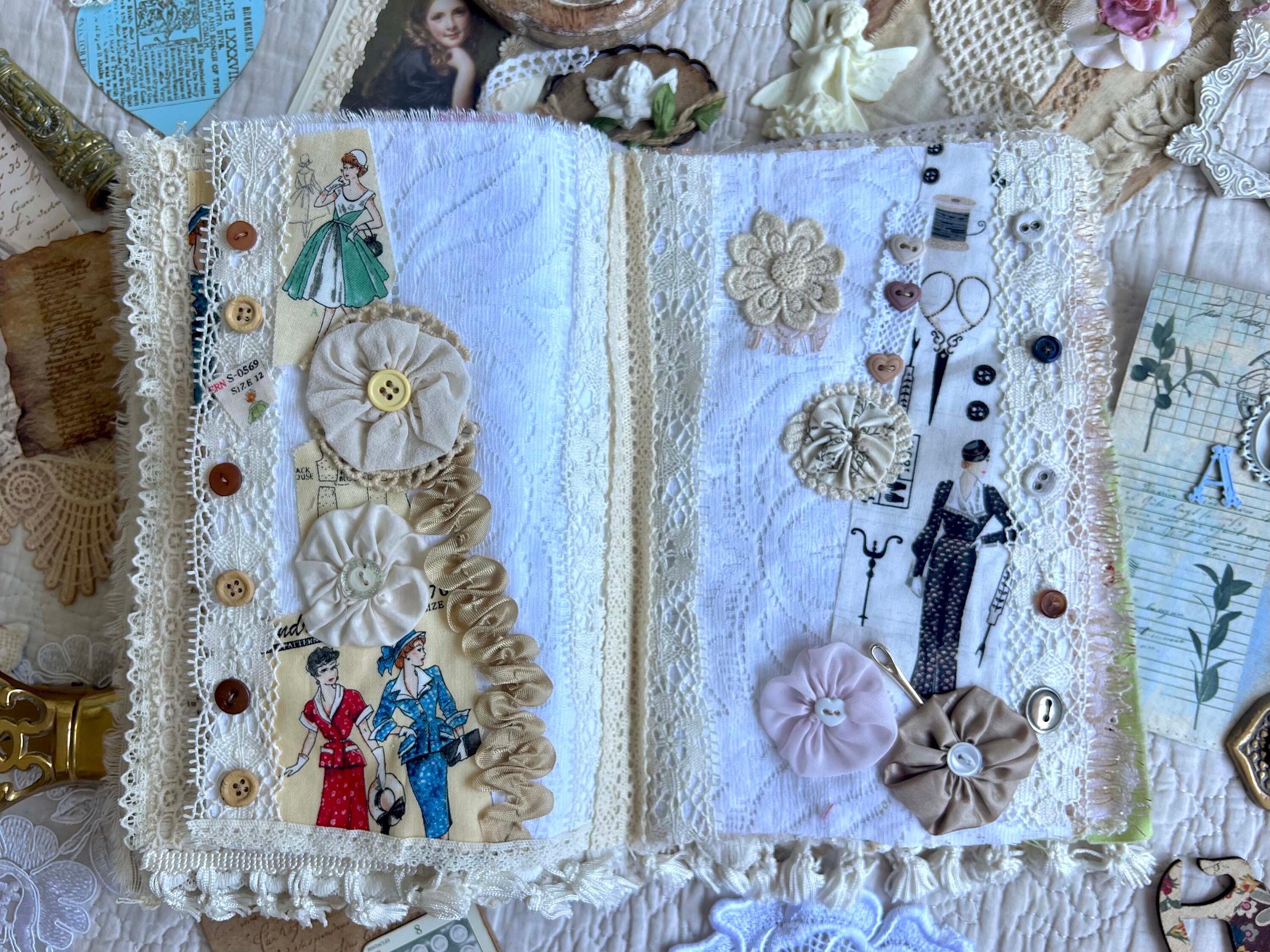 Junk Book Mixed Media Junk Journal, Rare Gift. Unique Gift, Junk