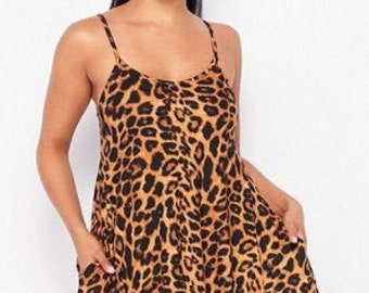 leopard maxi dress