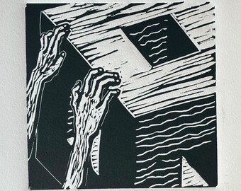 For Dear Life blockprint