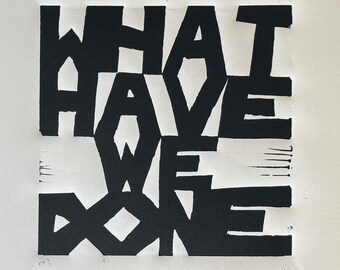 What Have We Done blockprint