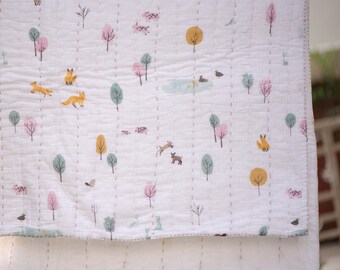 muslin crib quilt