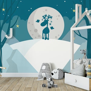 Scandinavian Winter - Carta da parati per bambini Peel & Stick per l'asilo nido