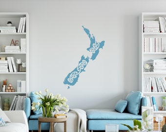 Aotearoa/New Zealand - Quality Vinyl Wall Decal/Sticker