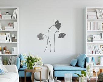 Poppies - Handmade Nature Vinyl Decal/Stickers