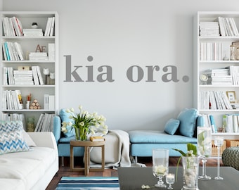 Kia Ora - Quality Vinyl New Zealand Wall Decal/Sticker