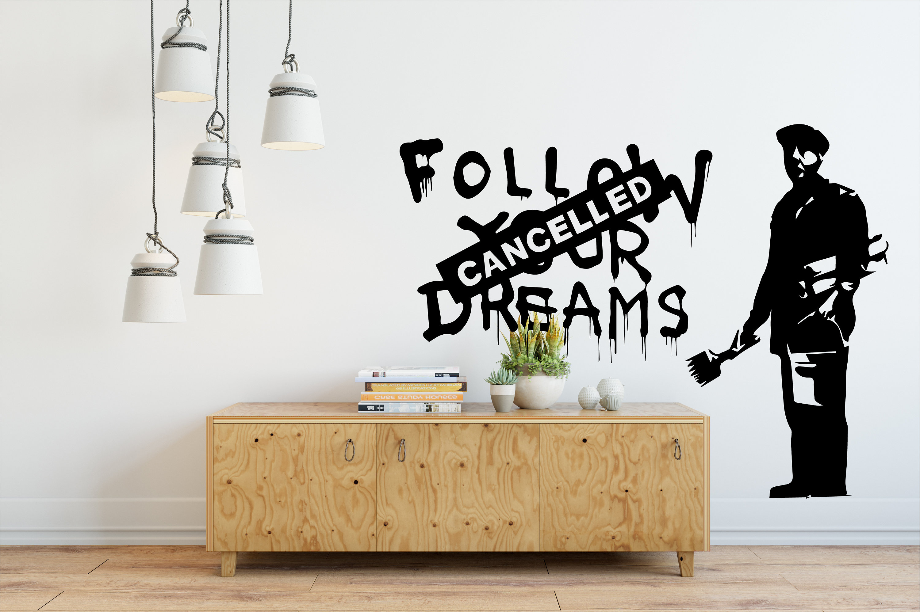 Banksy Follow Your Dreams Wall Sticker – Decords