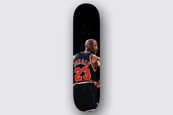Skateboard Deck Art Basketball Michael Jordan Etsy