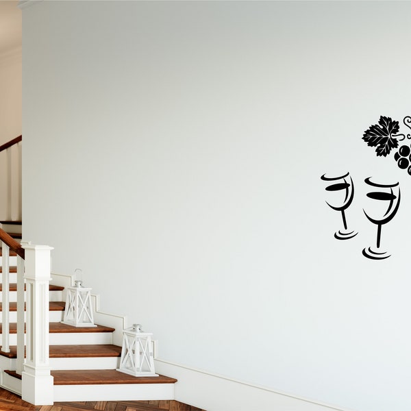 Wine Wall Decal Etsy