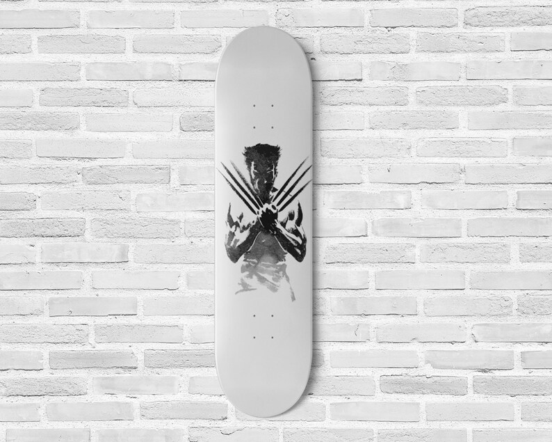 Skateboard Deck Art Super Heros Wolverine Marvel Xmen Gift Etsy