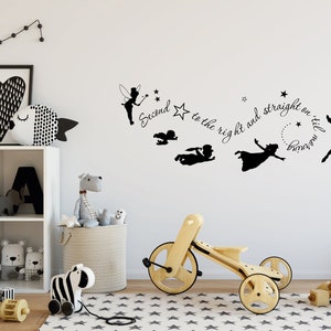 Second Star to the Right - Peter Pan - Quality Vinyl Children's Decal ...