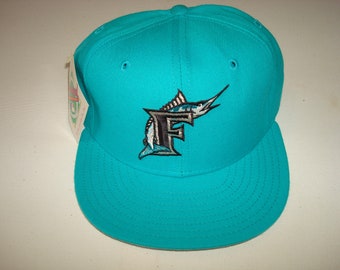 teal marlins hat