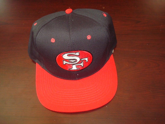San Francisco 49ers Sga No Tags Script Vintage Snapback Hat Etsy