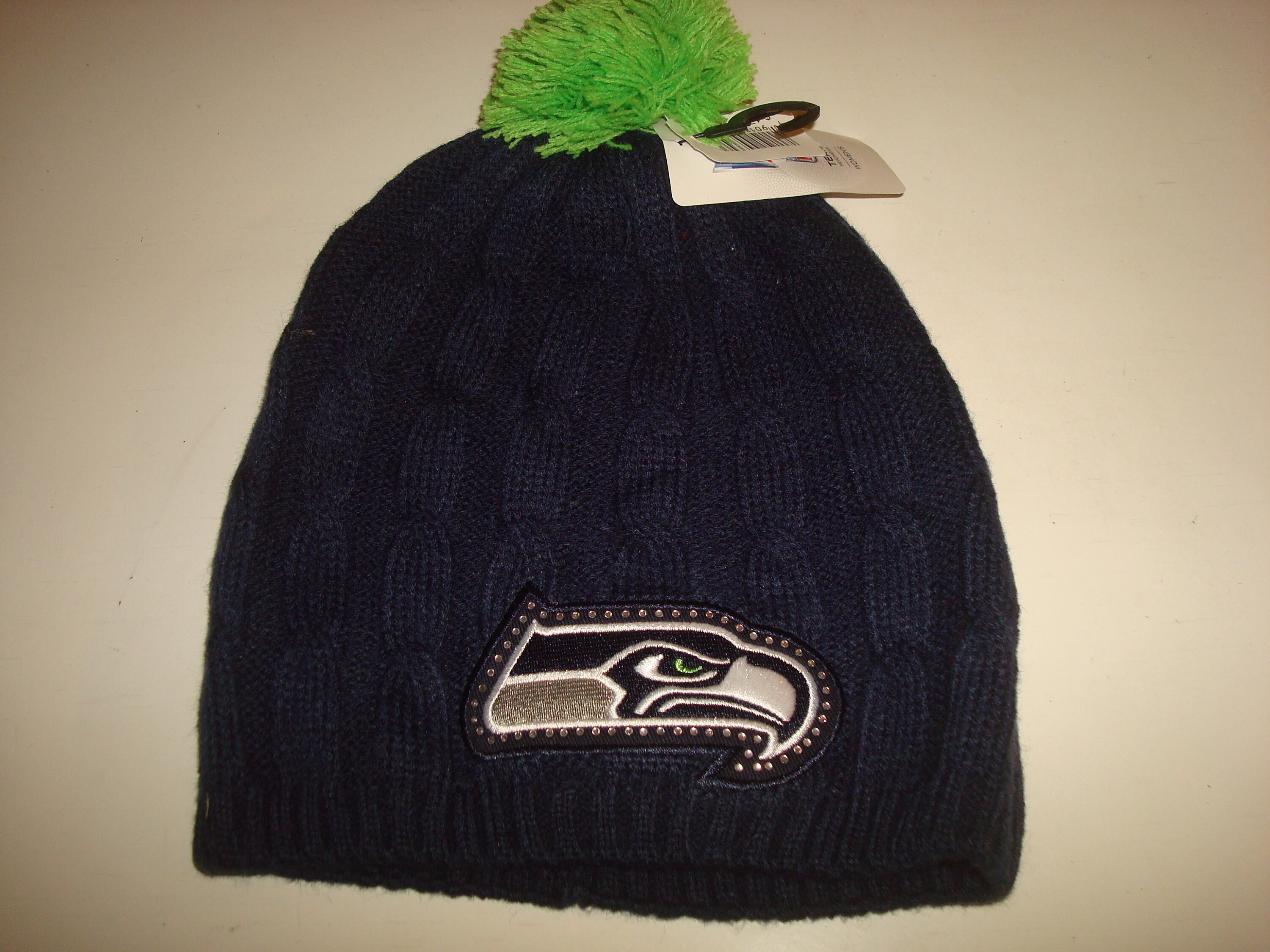 SEATTLE SEAHAWKS Skull Beanie Knit 