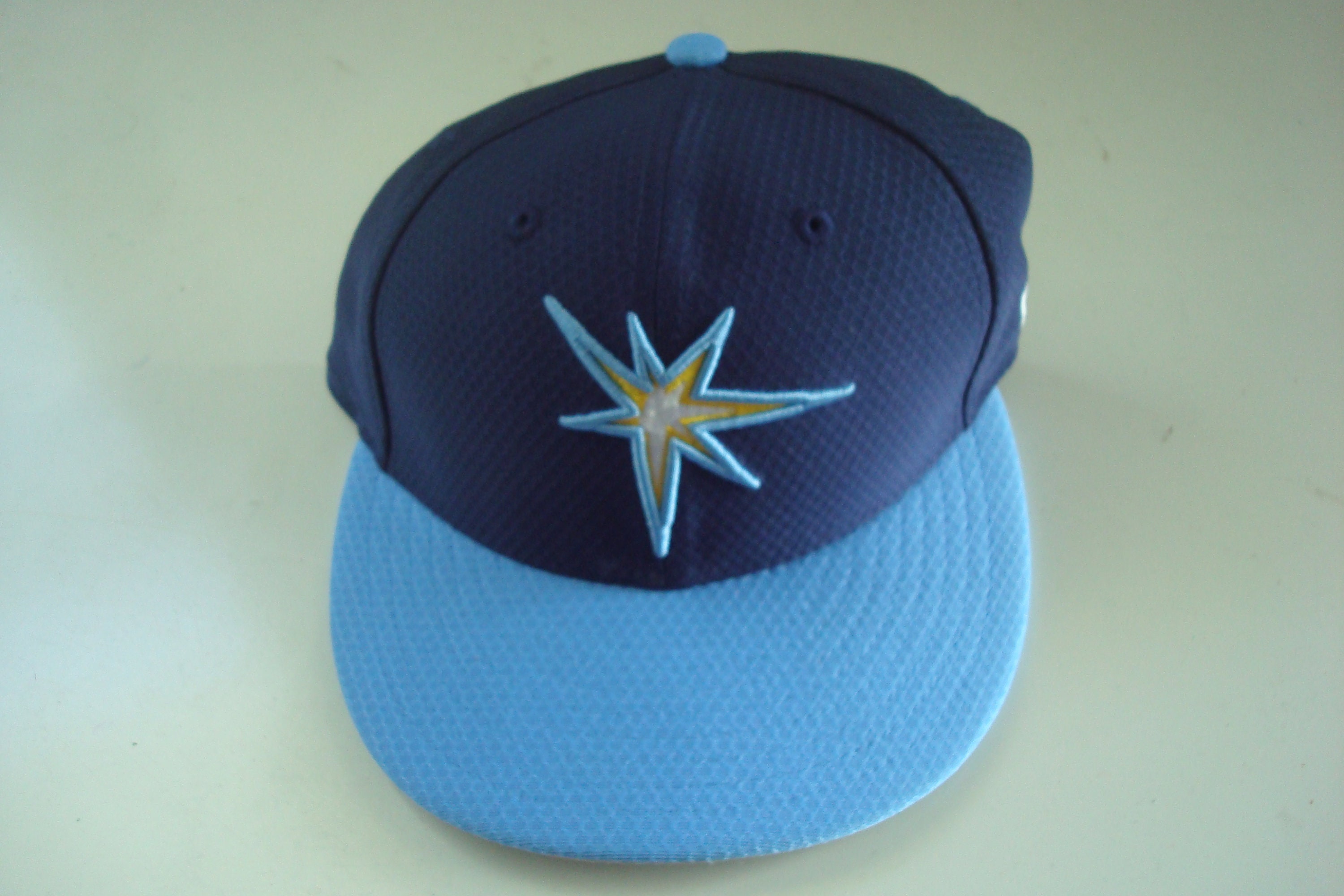 Tampa Bay Rays New Era Fitted Sz 6 3/4 Script Vintage Hat Cap Vintage