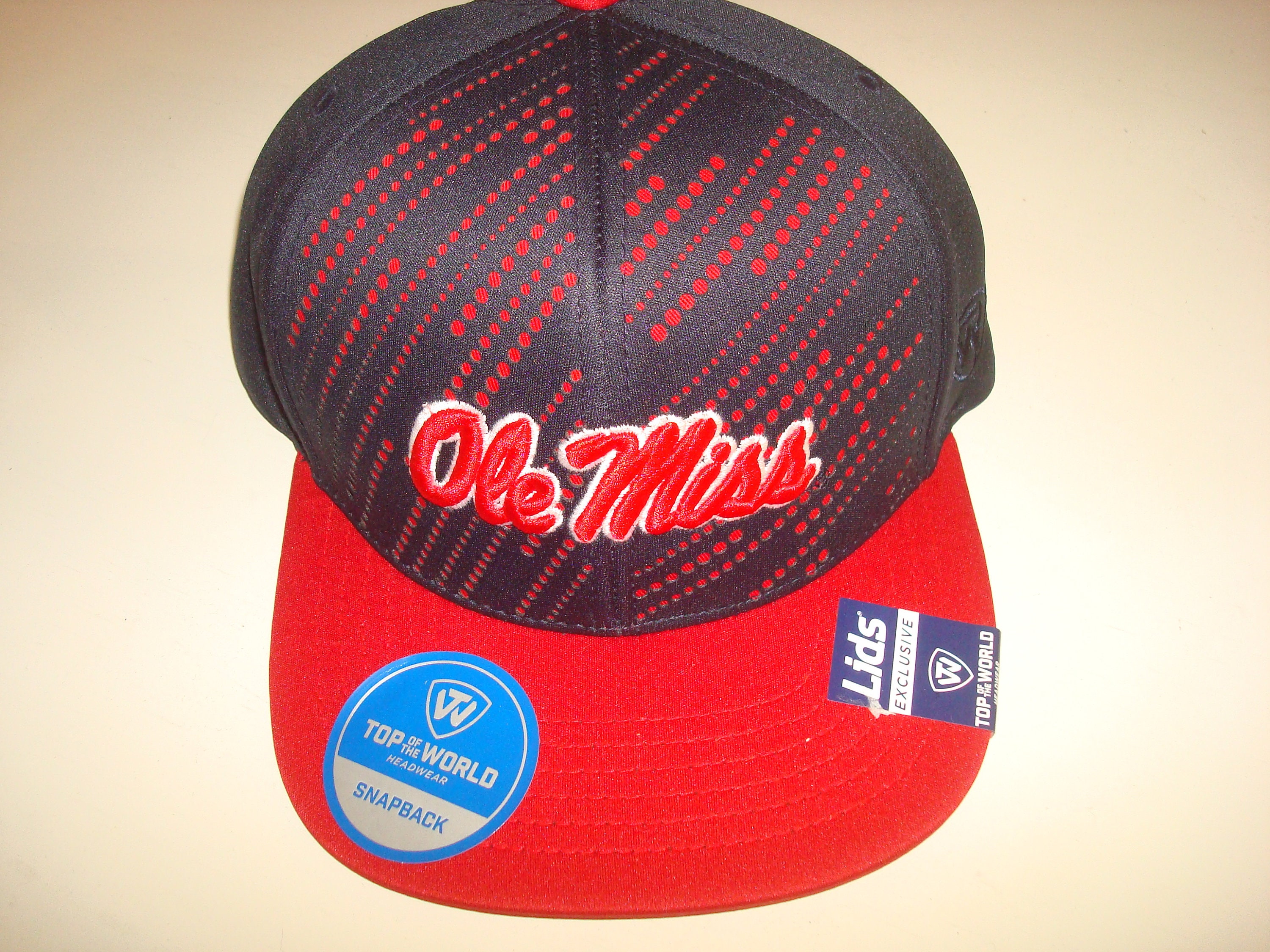 OLE MISS REBELS Snapback Script Hat Cap 