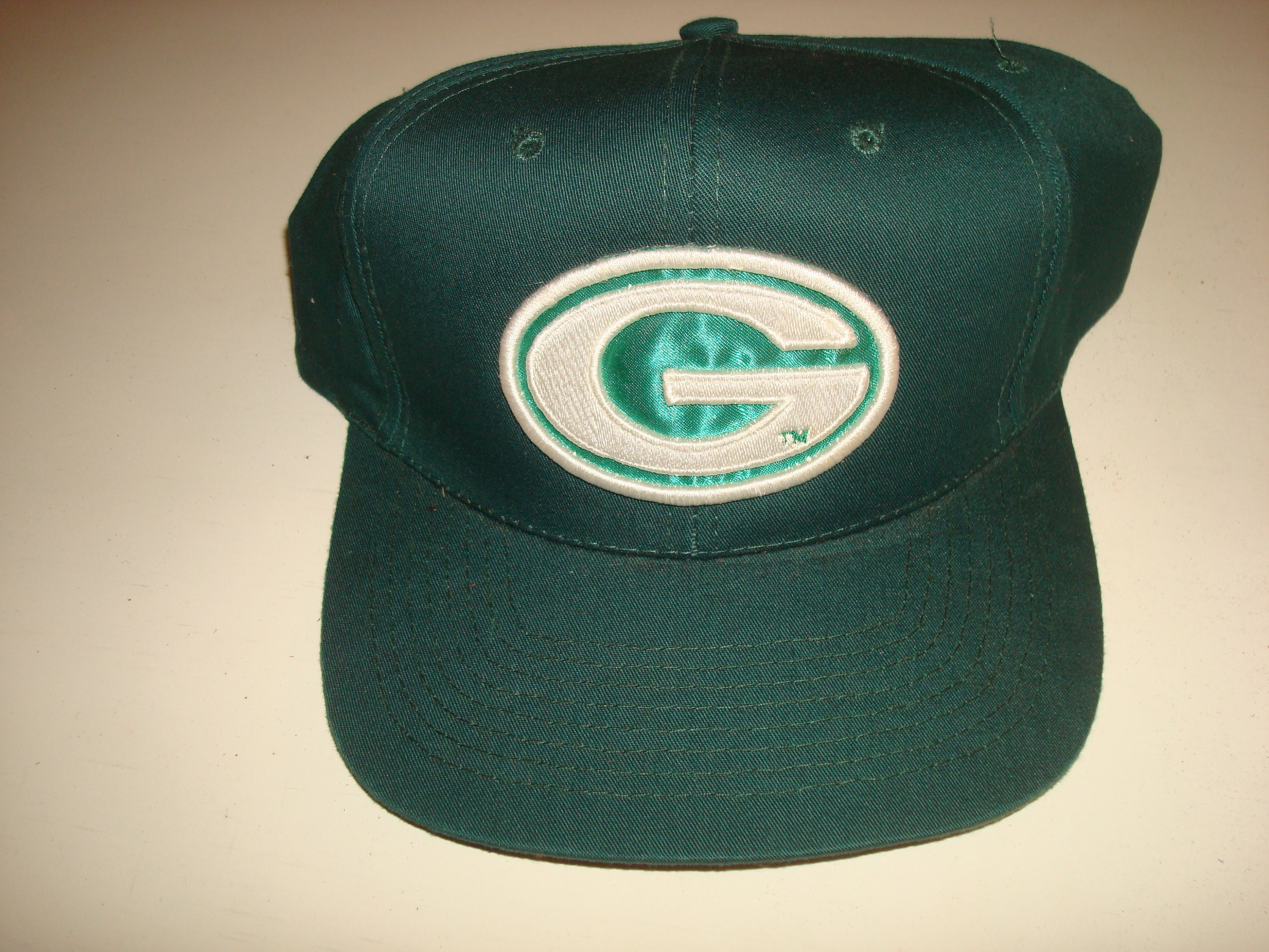 GREEN BAY PACKERS big logo snapback script hat cap vintage | Etsy