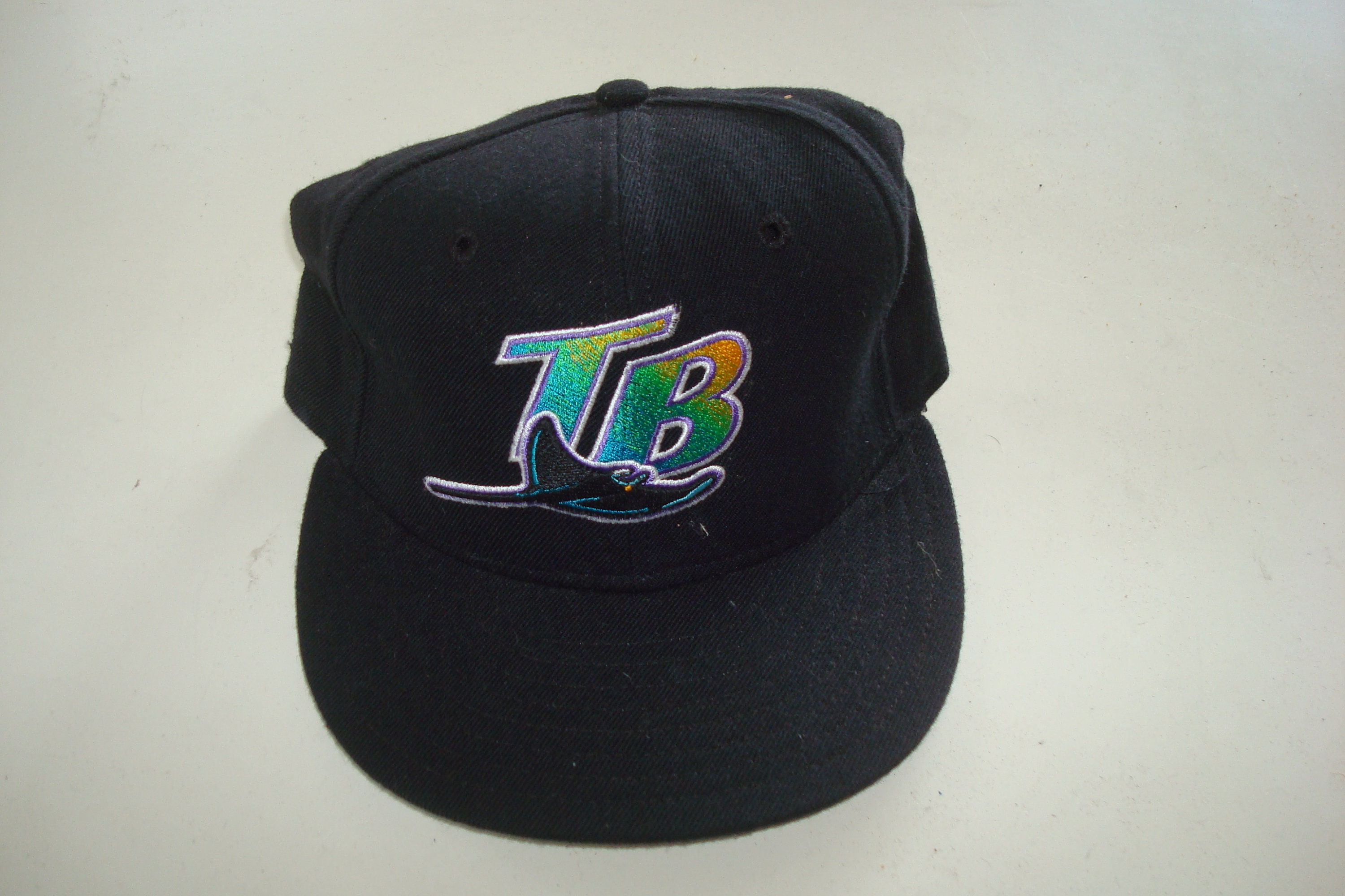 TAMPA BAY DEVIL Rays New era fitted vintage hat 90s hat cap size 7