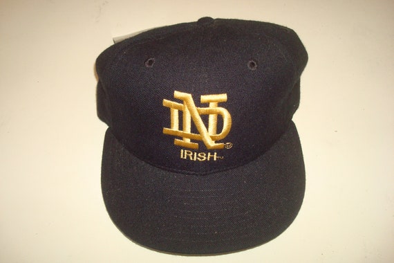 NOTRE DAME new era   fitted  vintage hat 90s hat … - image 1